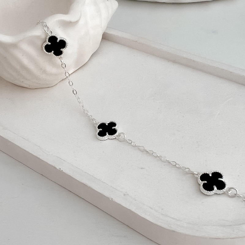 Pulseira prata van cleef