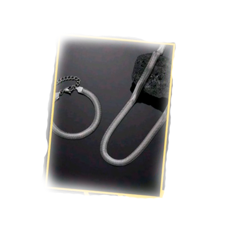 Conjunto em Inox c/malha 