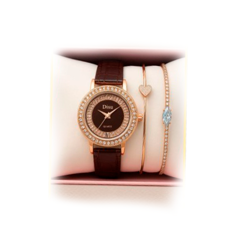 Kit elegante c/ relógio 