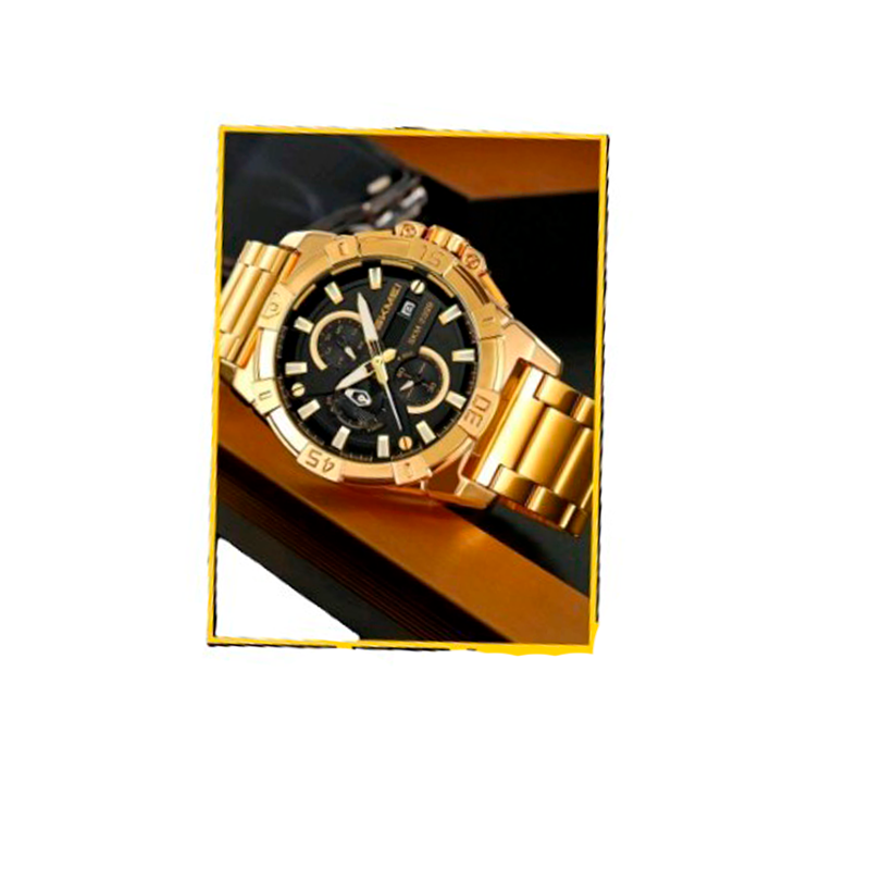 Relógio masculino Dourad