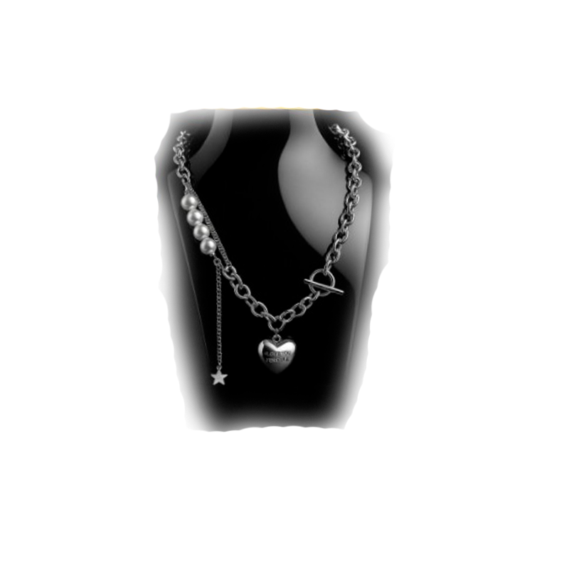 Colar em aço inox com ba