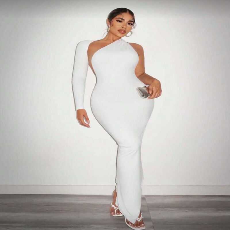 Vestido branco elegante